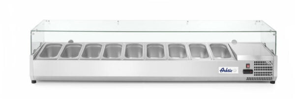 Vitrine réfrigérée 4x GN 1/3 en verre trempé – Image 4