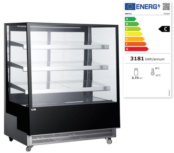 Vitrines réfrigérées - 500L avec 3 étagères inclinées – Image 4