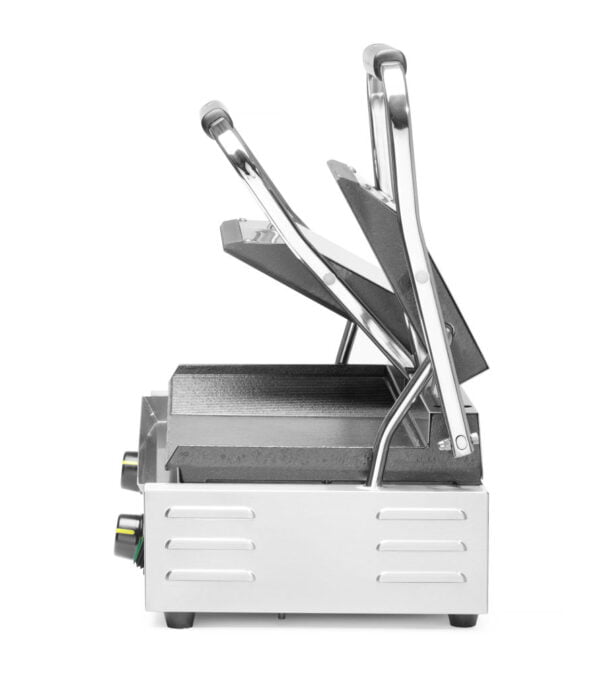 Grill de contact modèle double 3600W gauche rainuré, lisse – Image 5