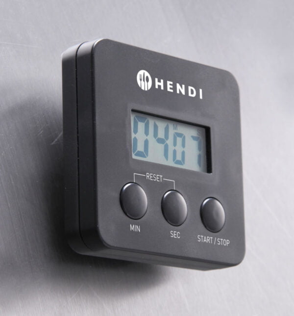 Minuteur de cuisine numérique 67x67 mm avec clip magnétique – Image 3