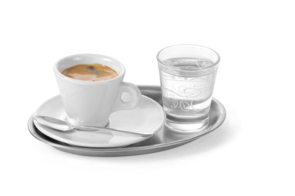 Plateau ovale inox 200x140 mm finition satinée – Image 5