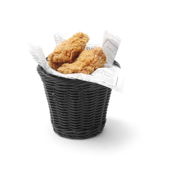 Panier snack 130x110 mm noir PP – Image 2