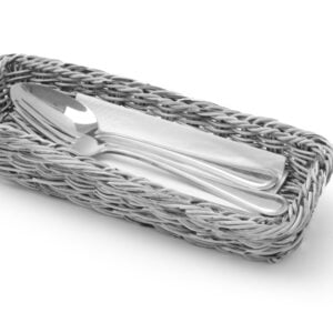 Corbeille à couvert 270x100x45 mm gris PP