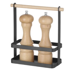 Porte-couverts de table noir 140x105x190 mm