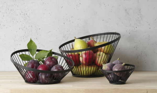 Panier à fruits oblique noir 150x80 mm – Image 4