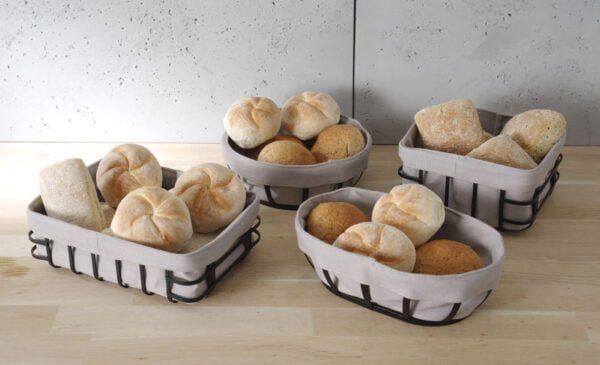 Corbeille à pain avec sachet rond 220x80 mm – Image 2