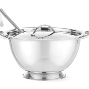 Soupière avec couverle et cuillère inox 2,7 l
