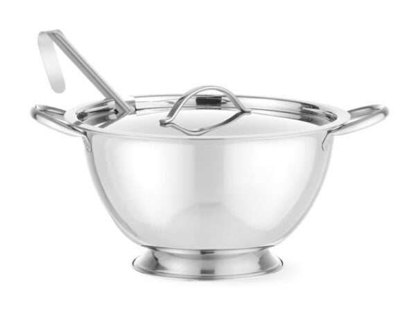 Soupière avec couverle et cuillère inox 2,7 l