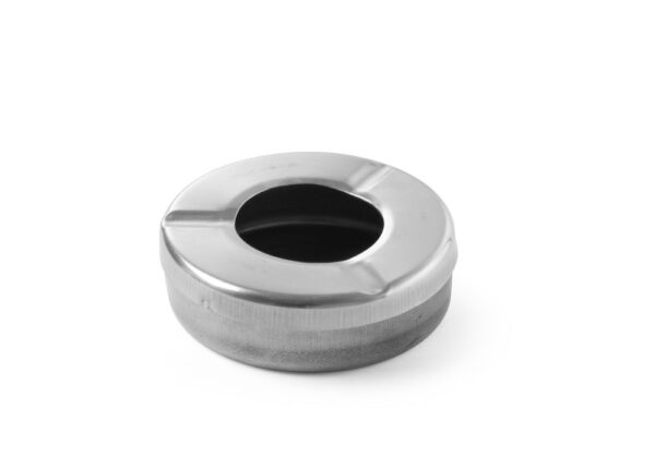 Cendrier avec couvercle inox 90x28 mm