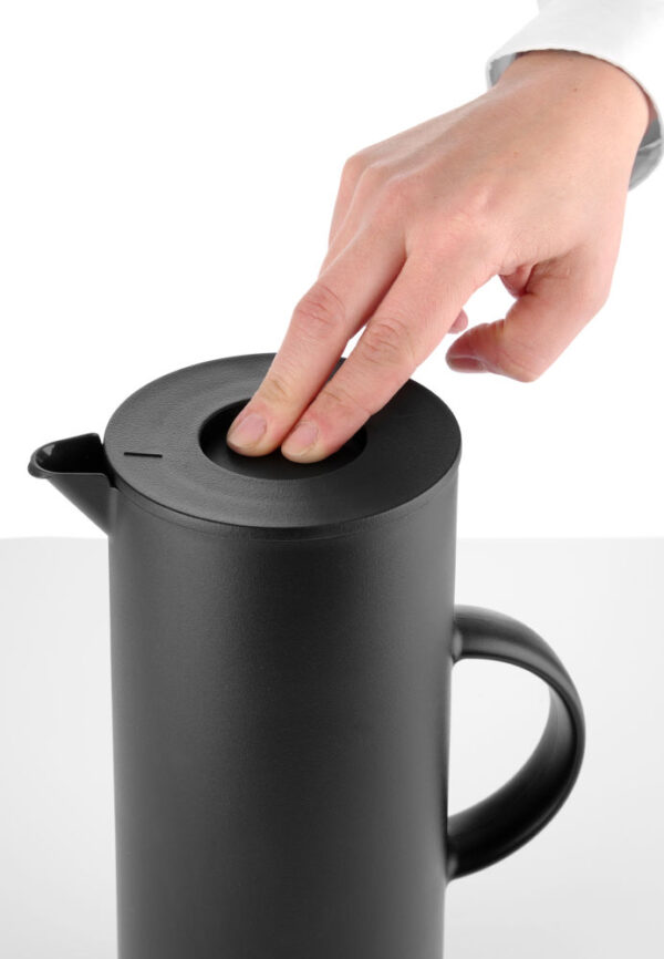 Verseuse isotherme noir 1 l PP bouton poussoir – Image 5