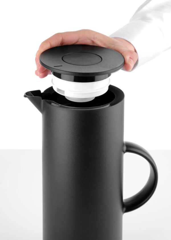 Verseuse isotherme noir 1 l PP bouton poussoir – Image 4