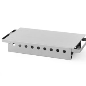 Chauffe-plat 2 brûleurs inox 330x180x65 mm