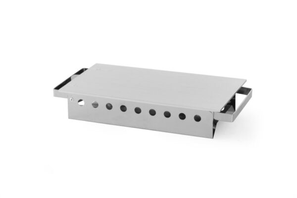 Chauffe-plat 2 brûleurs inox 330x180x65 mm