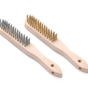 Brosse 290 mm inox & laiton 4 rangés