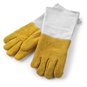 Moufles anti-chaleur cuir 460 mm