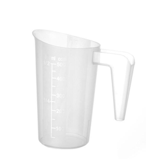 Broc mesureur empilable 0,5 l 95x136 mm PP