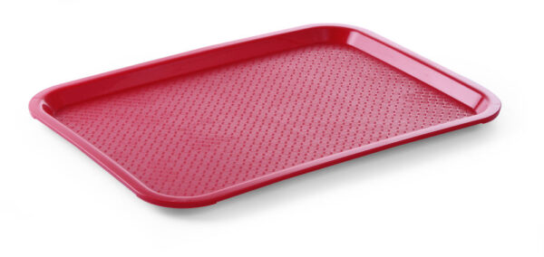 Plateau fast food moyen polypropylène vert 31x43,5 cm – Image 4