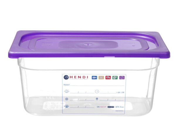 Couvercle Gastronorme violet 1/6 - 176x162 mm – Image 4