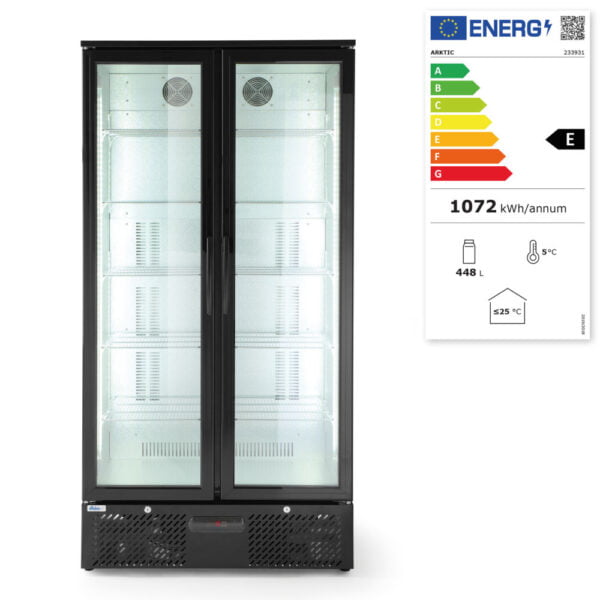 Arrière de bar réfrigéré double portes - 448 l – Image 4