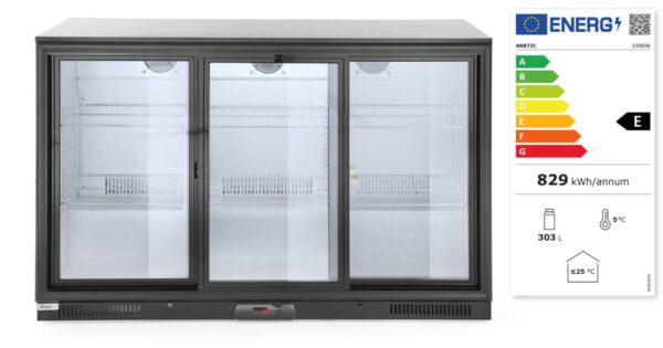 Arrière de bar réfrigéré portes coulissantes 303 l – Image 4