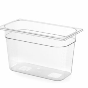 Bac Gastronorm 1/3 100 mm polycarbonate transparent