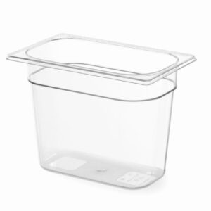 Bac Gastronorm 1/4 100 mm polycarbonate transparent