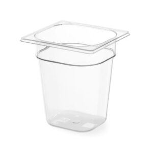 Bac Gastronorm 1/6 100 mm polycarbonate transparent
