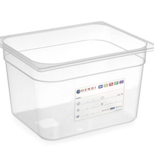 Bac Gastronorme 1/2 100 mm HACCP polypropylène