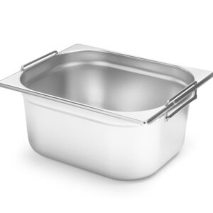 Bac gastronorme 1/2 200 mm Inox avec poignées Budget Line