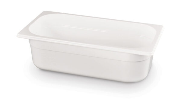 Bac gastronorme 1/3 100 mm PC blanc