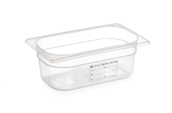 Bac Gastronorme 1/4 100 mm HACCP polypropylène