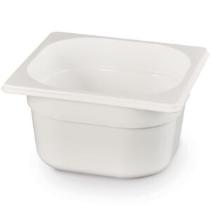 Bac gastronorme 1/6 100 mm PC blanc