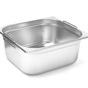 Bac gastronorme 2/3 150 mm Inox avec poignées Budget Line