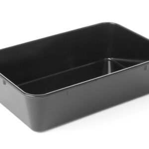 Bac à viande mélamine noir 300x190x80 mm Waca 1452