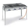 Barbecue 4 bruleurs Green Fire avec roulettes Profi Line – Image 2