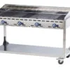 Barbecue 4 bruleurs Green Fire avec roulettes Profi Line – Image 3