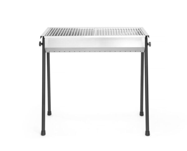 Barbecue à charbon de bois Patio inox 770x380x760 mm