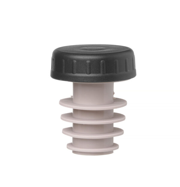 Bouchon de bouteille rainuré avec capuchon