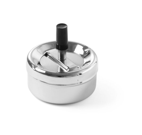 Cendrier avec bouton poussoir Chromé 90x45 mm