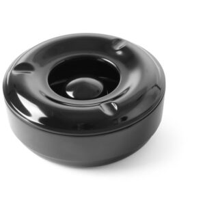 Cendrier noir mélamine 146x60 mm