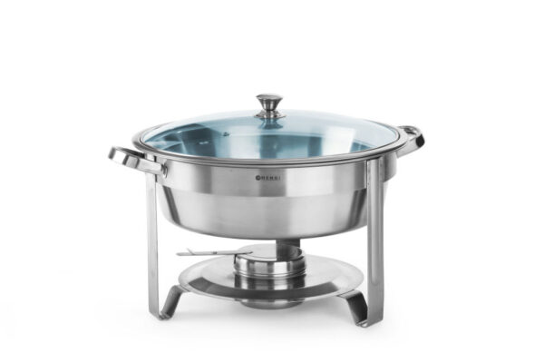 Chafing dish inox 18/10 rond "Economic" 4,0 ltr