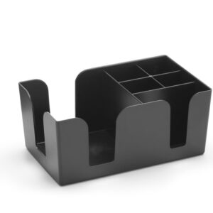 Chariot de bar ABS noir 240x145x105 mm