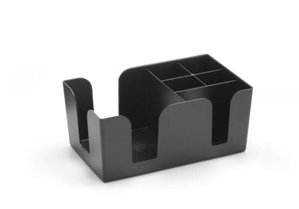 Chariot de bar ABS noir 240x145x105 mm