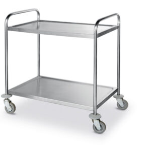Chariot de service 2 plateaux inox 18/0 910x590x950 mm