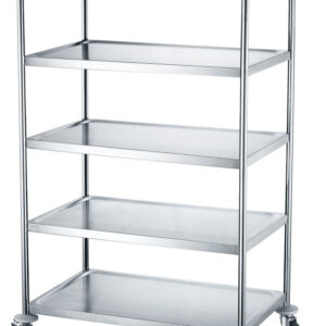 Chariot de service 5 étagères inox 910x590x1560mm