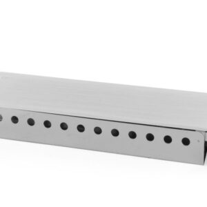Chauffe-plat 3 brûleurs inox 450x180x65 mm