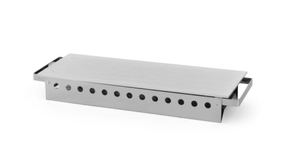 Chauffe-plat 3 brûleurs inox 450x180x65 mm