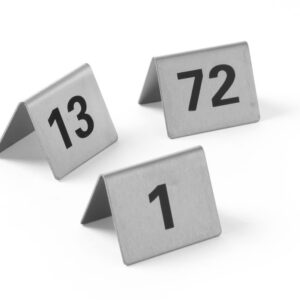 Chevalets de table 1-12 inox 50x35x40 mm