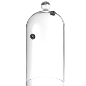 Cloche en verre avec aération ø130x(H)282 mm borosilicate