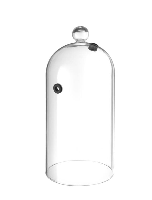Cloche en verre avec aération ø260x(H) 174 mm borosilicate